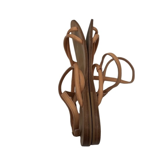 Anne Thomas Tan Strappy Flat Sandals Size 40 Women's - Picture 6 of 9